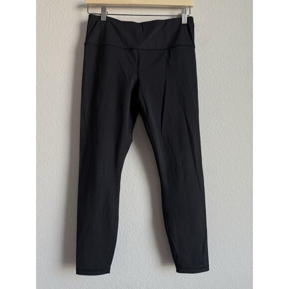 Banana Republic Women’s High Rise Leggings 7/8 Length Size Medium Black Athletic - Picture 6 of 12